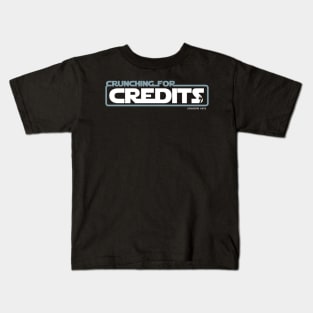 Shenanigen Plays - Crunching for Credits - Blue Kids T-Shirt